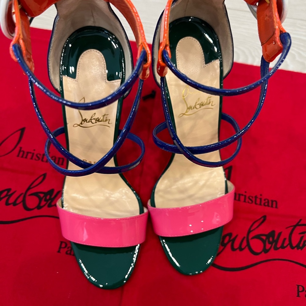 Christian Louboutin Multicolor Strappy Sandals